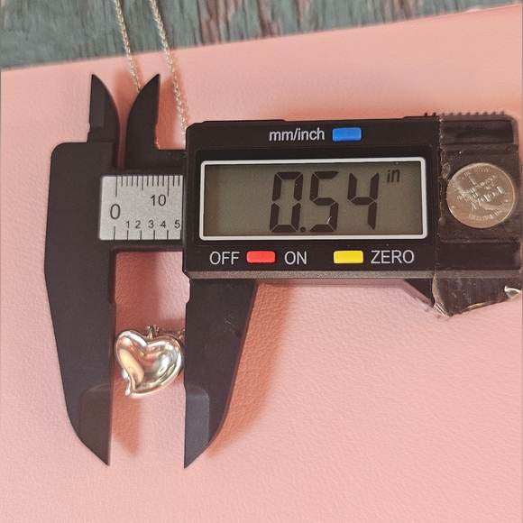 💗Tiffany & Co. Full Heart Elsa Peretti 925 Sterling Silver Vintage Necklace✨ - Picture 16 of 16